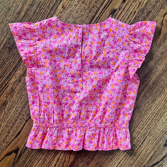 J. Crew Crewcuts Floral Ruffle Shirt - Picture 3 of 5